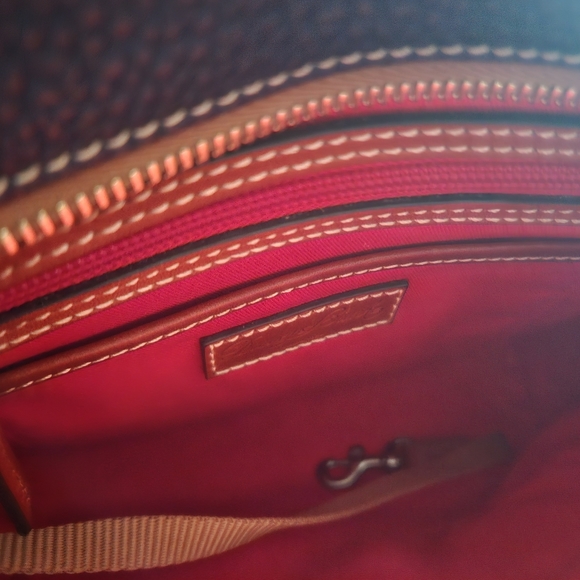 Dooney & Bourke Pebble Grain Zip  Midnight Blue Color Crossbody - Picture 5 of 10